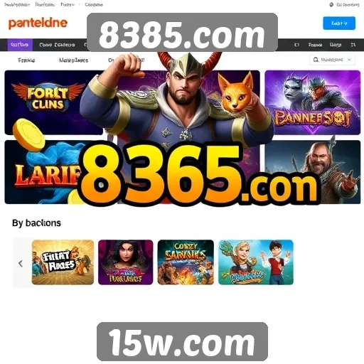 Análise da variedade de jogos disponíveis no 8385.com